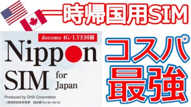 日本への一時帰国に使えるコスパの良いプリペイドSIM【Nippon SIM for Japan, 30days 3GB】